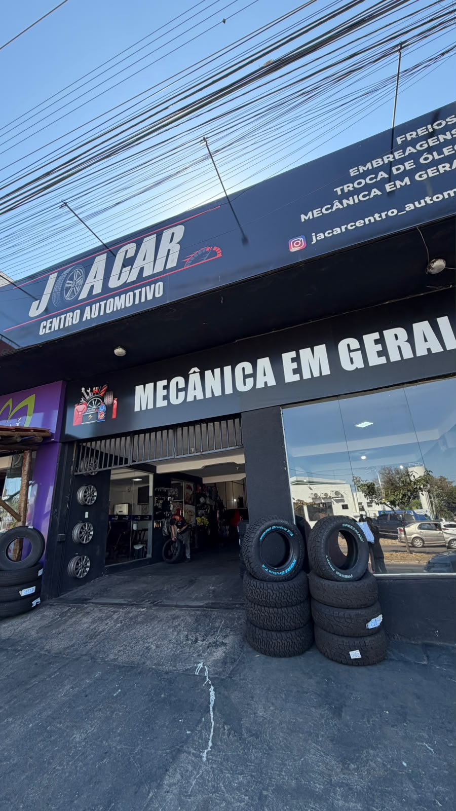 Fachada da J.A Car Centro Automotivo